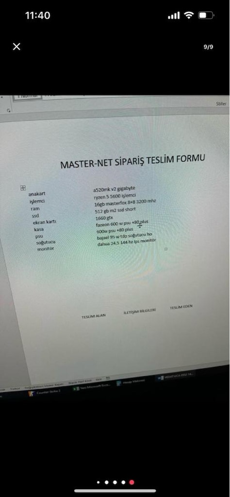 Oyuncu Kasa Ve Monitör - 6
