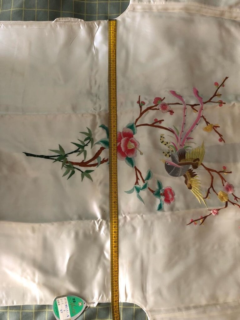 Japon tarzı işlemeli kimono/sabahlık - 5