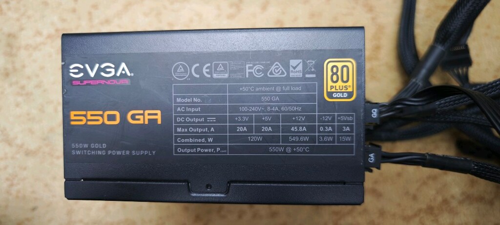 EVGA 80+GOLD 550 WATT FULL MODÜLER PSU - 2