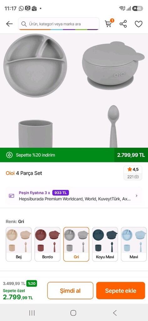 OiOi Pastel Yeşil Bebek Yemek Mama Seti BLW beslenme silikon - 9