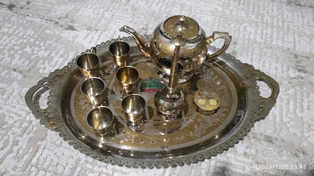 PİRİNÇ ZEMZEM TAKIMI+ESANS KUTUSU+Mukhalat Jumana parfüm şişesi - 2