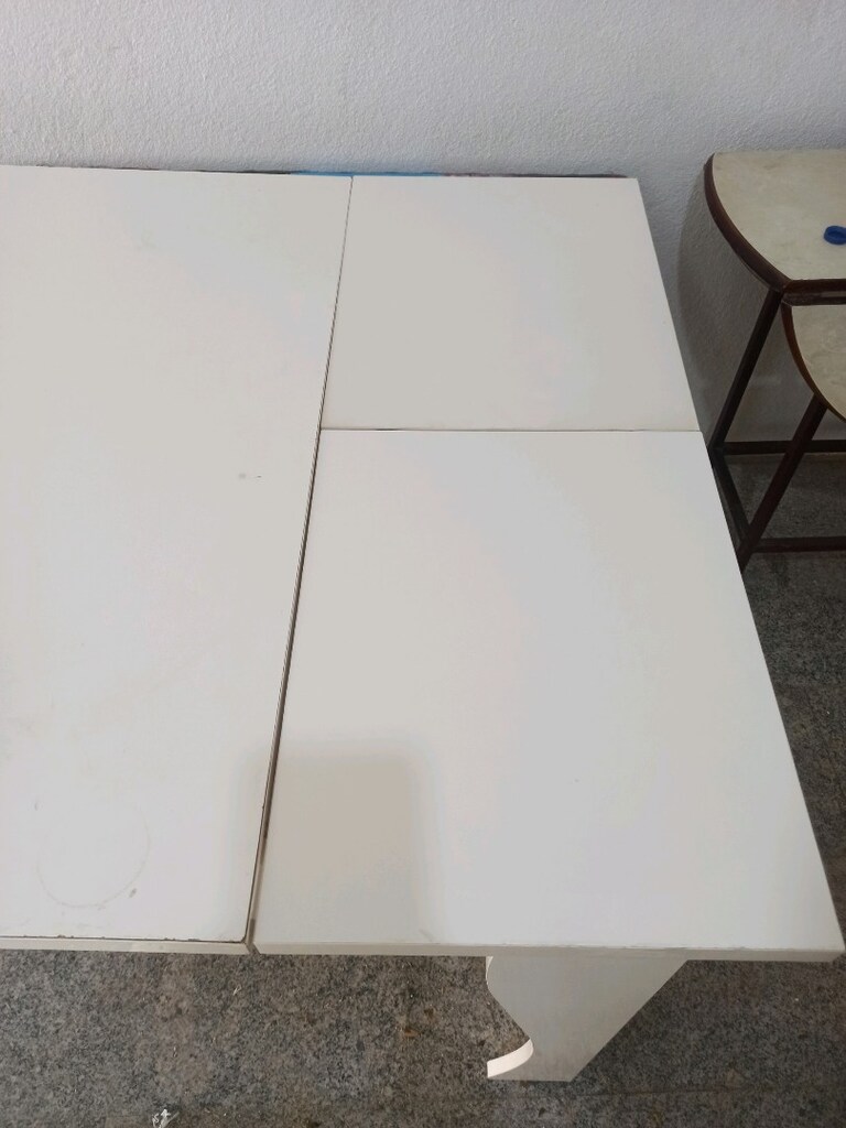 büyük açılabilir beyaz yemek masası - 6