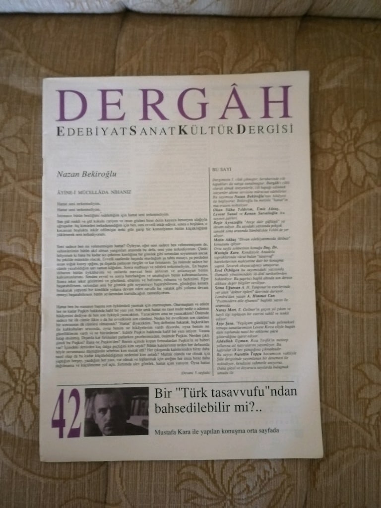 Dergah Edebiyat Sanat Dergisi 38/42.Sayılar - 7