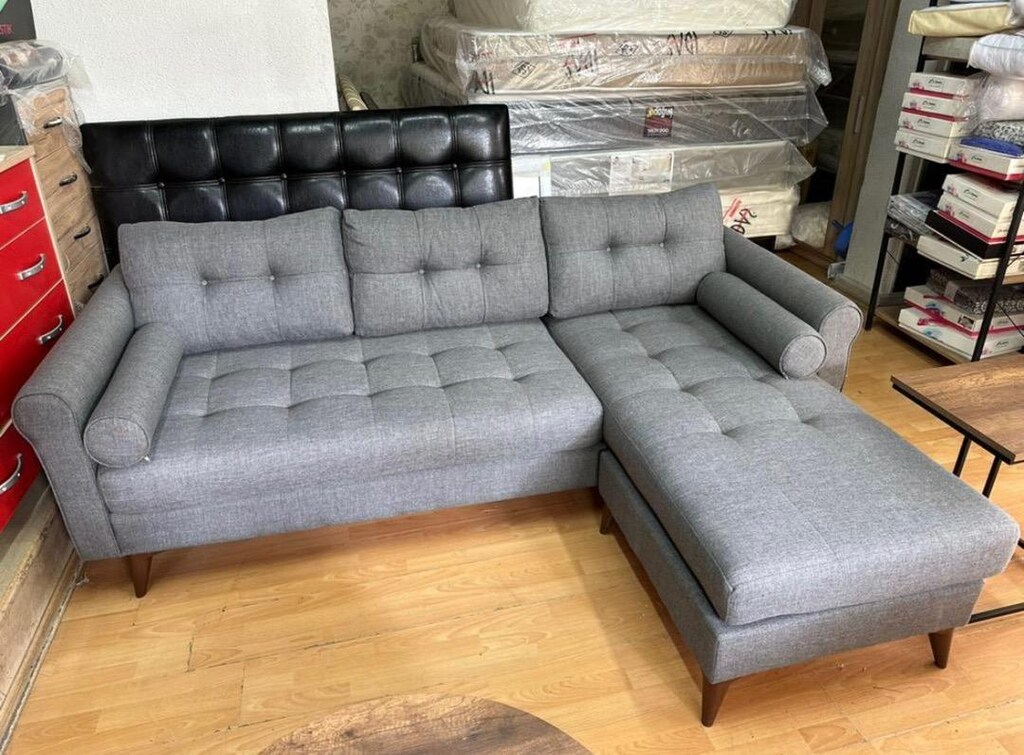 Sıfır.. Açilabilir Yataklı Milano L Köşe Koltuk Takımı - 5