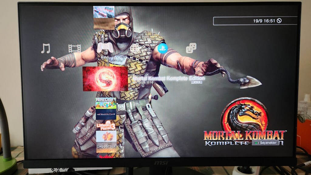 PS3 Slim 500 GB, 43 Popüler Oyunlu, Çift Kollu Sorunsuz Tertemiz - 15