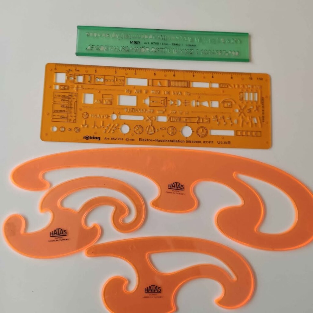 Teknik Resim Şablonları, nostaljik ve koleksiyonluk - 2