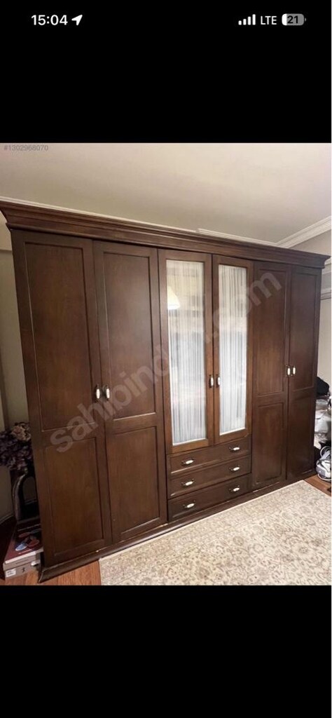 6 kapılı sağlam ahşap gardrop - 2