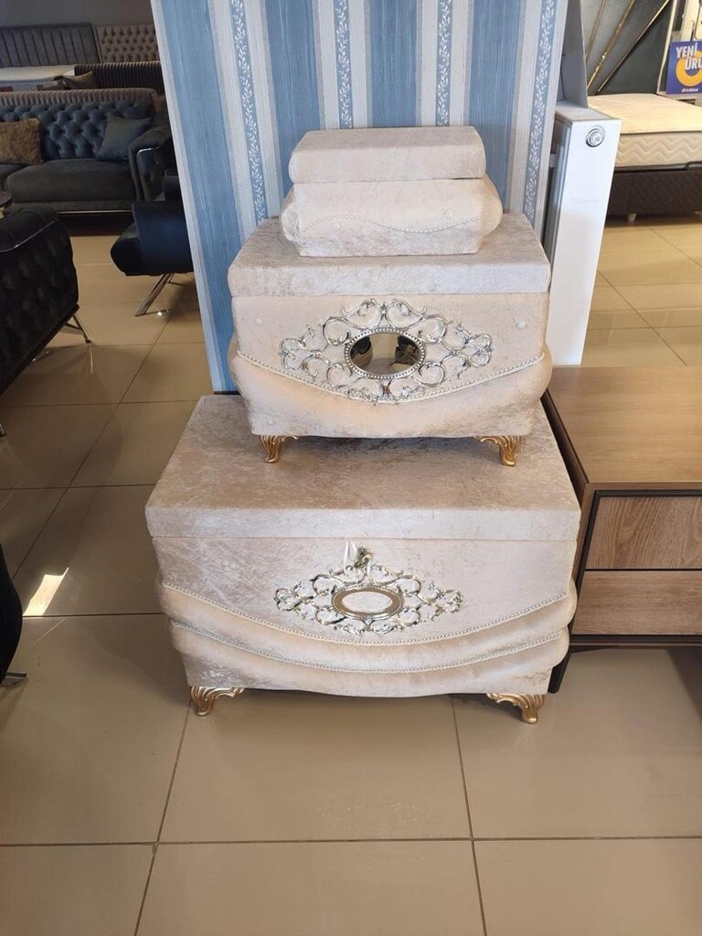 3 lü set Çeyiz sandığı - 4