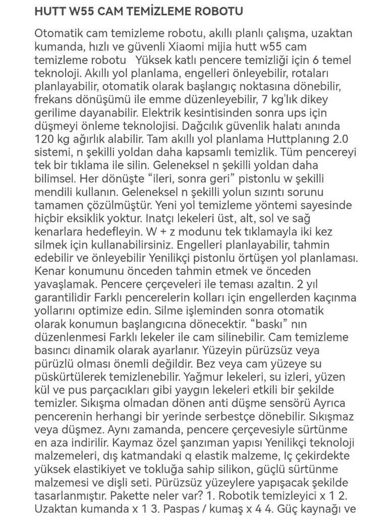 Sıfır Ayarında Hutt W55 Cam Silme Robotu - Sadece 1 Kez Kullanıldı - 4