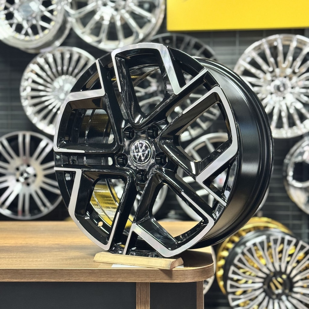 18 inç 5x112 Vw-Seat-Skoda Uyumlu R-line Jant Takımı Sıfır - 3
