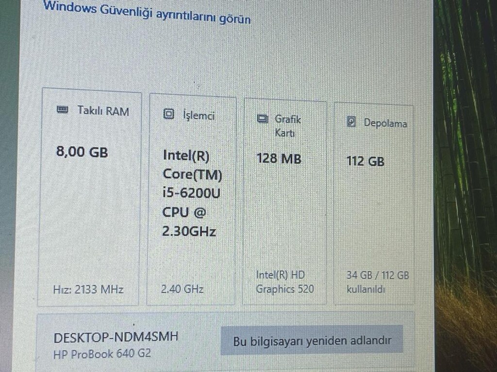 HP Probook 640 G2 İ5 6. NESİL LAPTOP - 5