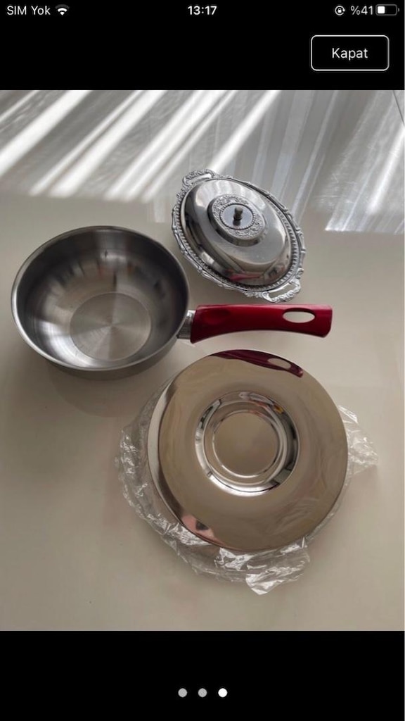 bir koli mutfak eşyaları - 17