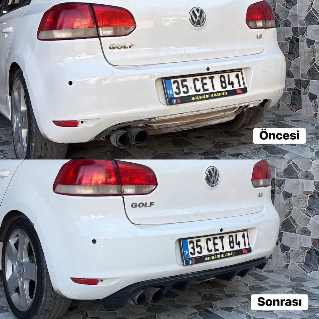 golf 6 uyumlu difüzör ve ön lip - 3