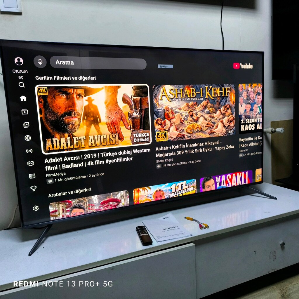TCL 140 Ekran Qled TV jelatini üstünde Tertemiz Televizyon - 17
