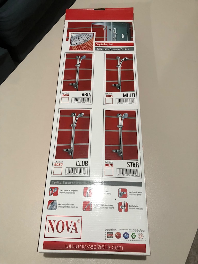Nova sürgülü duş seti - 2