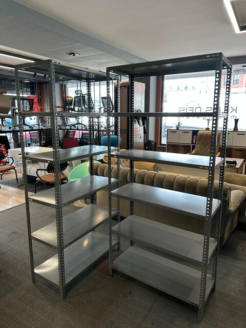 Klas Ofis Üsküdar Gri Metal Raf 200×93×43 (2. El Temiz)