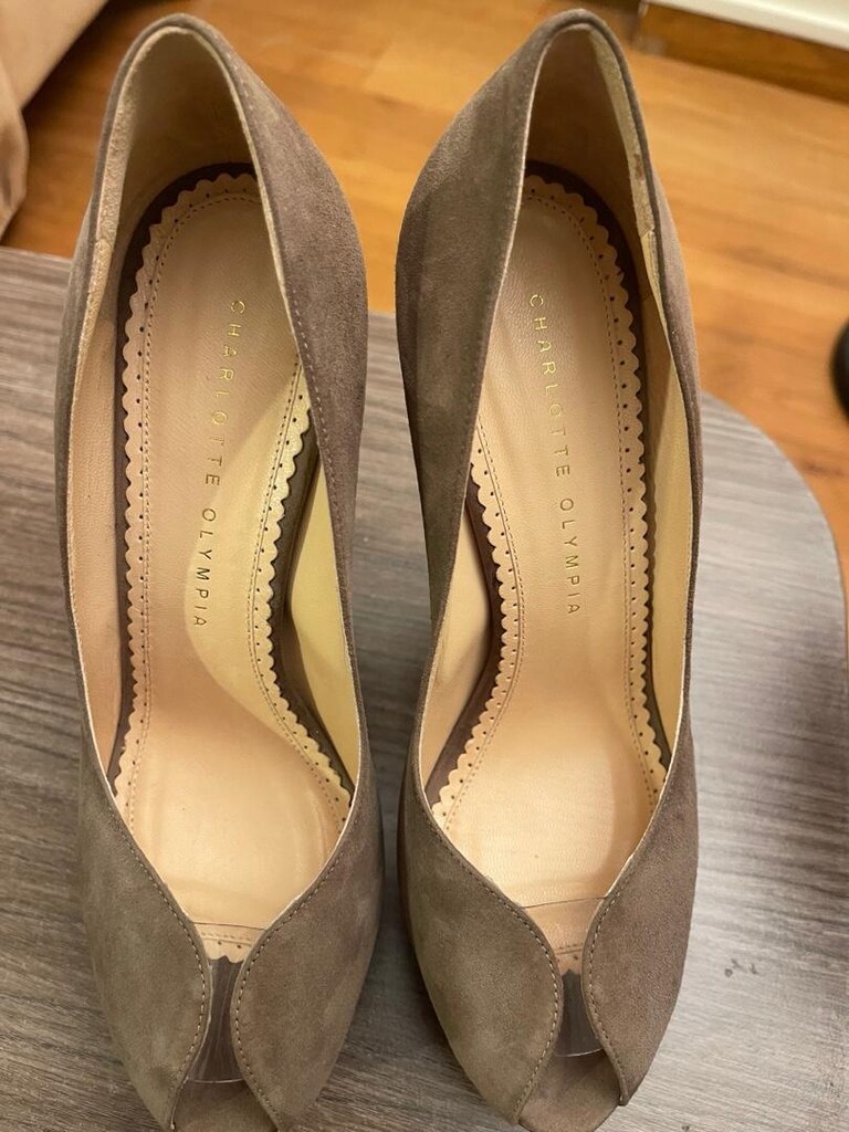Charlotte Olympia Süet Topuklu Ayakkabı - 8