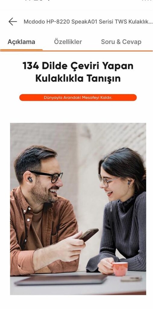 Mcdodo HP-8220 SpeakA01 Serisi TWS Kulaklık AI Çeviri Özelliği - 3