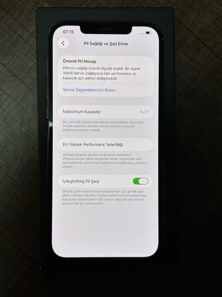 İPHONE 12 PRO MAX 256 GB PİL SAĞLIĞI 77 TR - 11