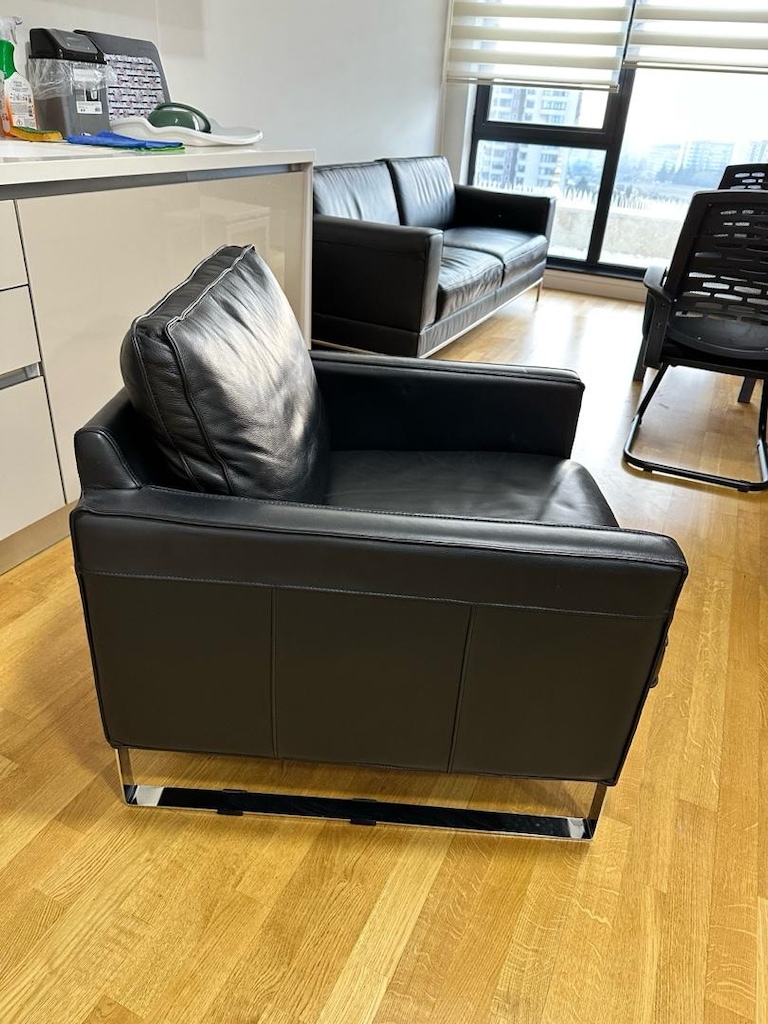 Ikea tekli deri koltuk - 2