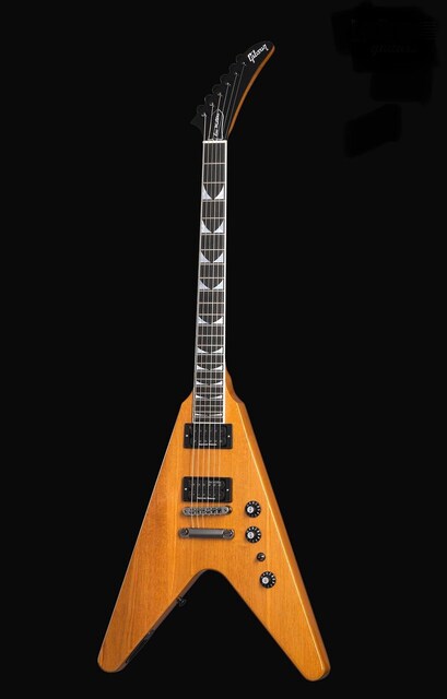 Gibson Dave Mustaine Flying V EXP Elektro Gitar (Antique Natural) USA