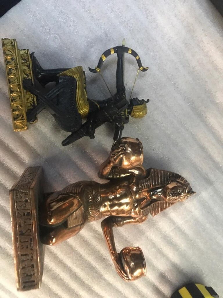 antik mısır eski firavun METAL ramses tut fiğür tanrılar