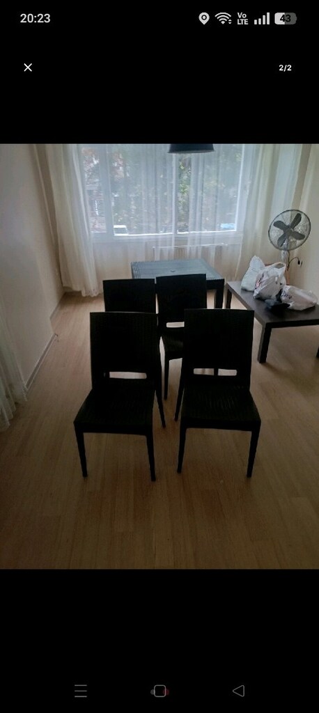 raftan görünümlü masa sandalye takımı - 2