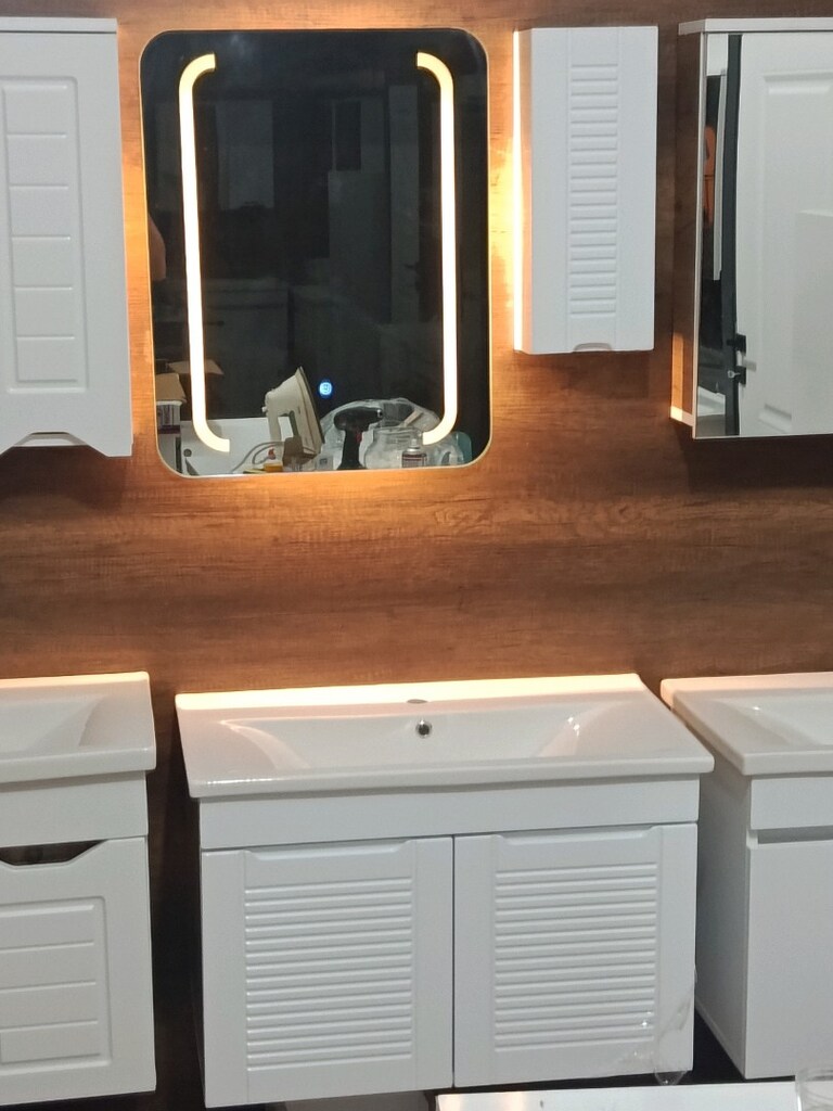 LETLI AYNALI BALON KAPAK BANYO DOLABI SETİ - 6