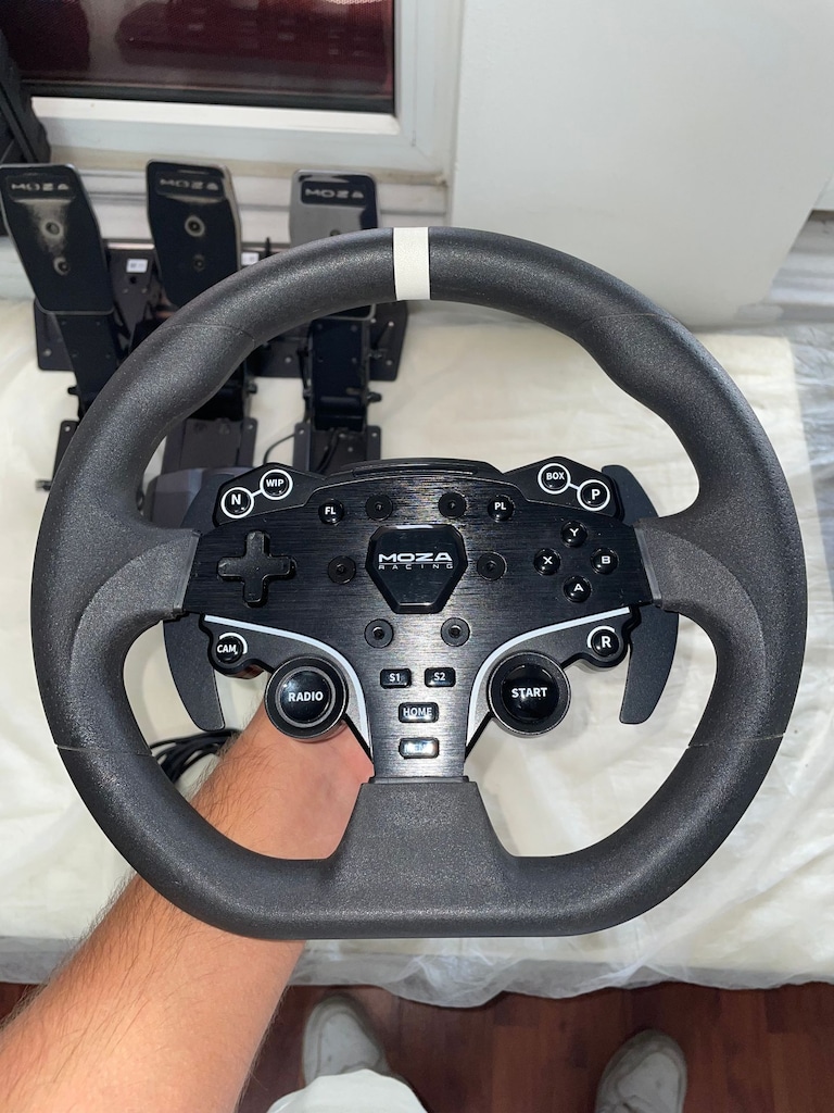 Moza R3 Direct Drive Direksiyon Seti + Debriyaj Pedalı + th8 - 3