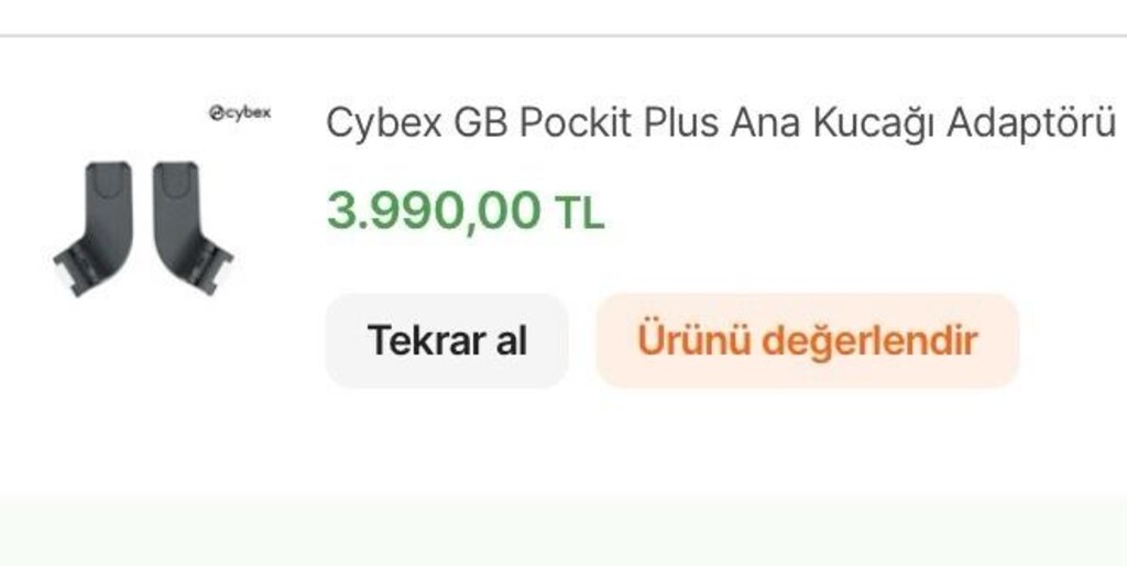 Cybex GB Pockit Plus Ana Kucağı Adaptörü - 2