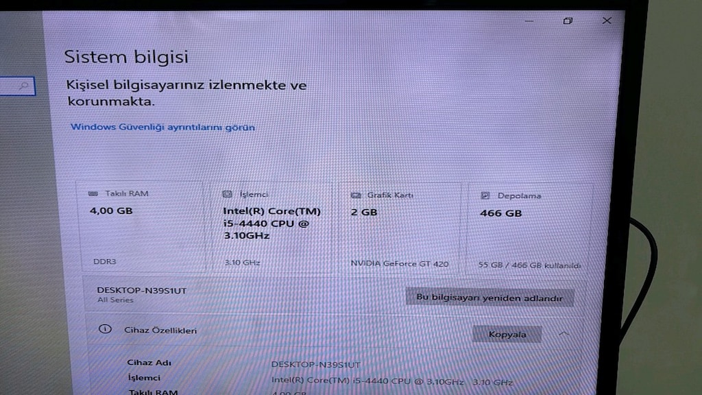 TERTEMİZ İ5 İŞLEMCİLİ 2GB EKRAN KARTLI BİLGİSAYAR - 3