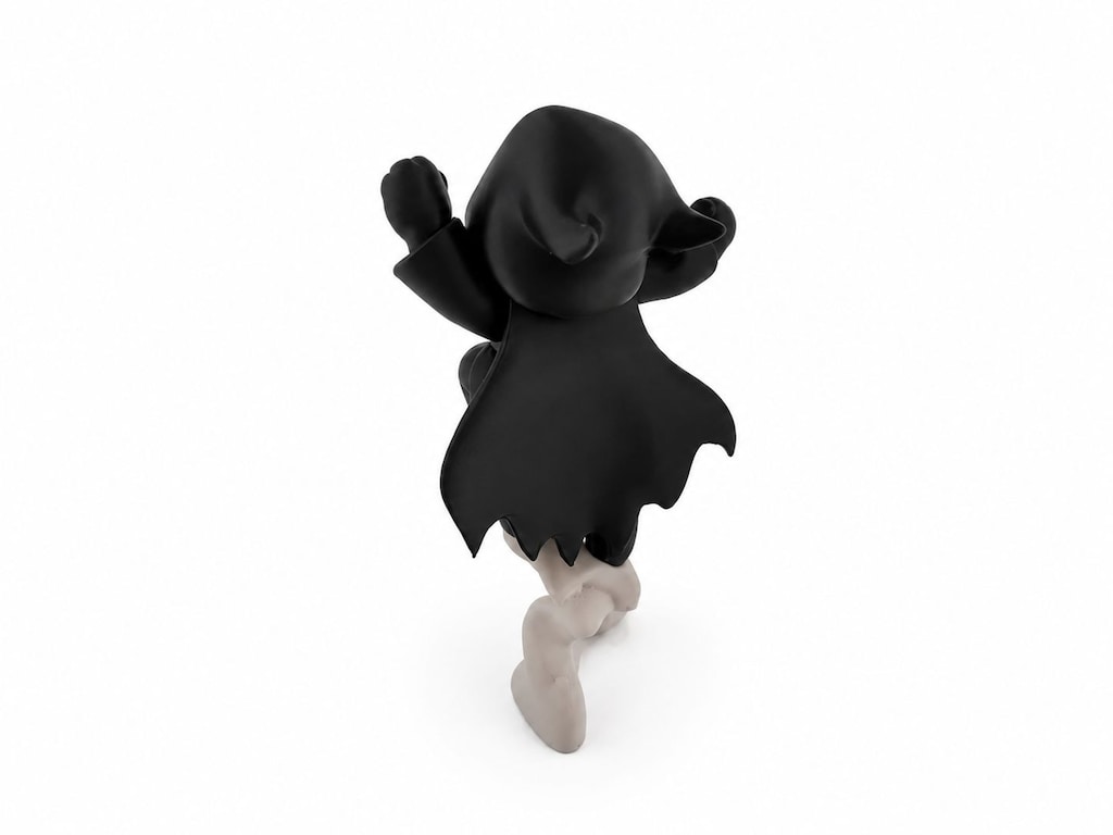 Yapı3D Sevimli Kafatası Maskeli Kedi Figürü Dekoratif Mini - 3