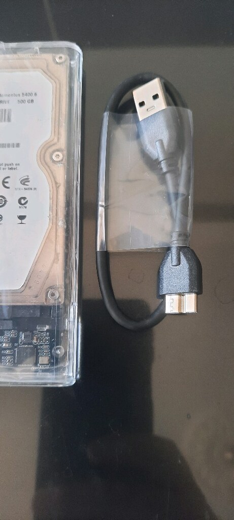 500 gb taşınabilir harici harddisk 3.0 hız şeffaf - 3