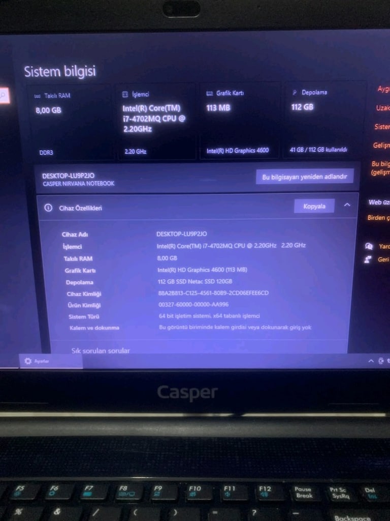 casper i7 - 3