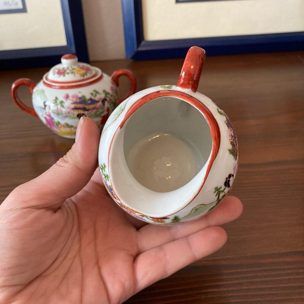 Vintage Japon Sütlük Şekerlik Takım - 3
