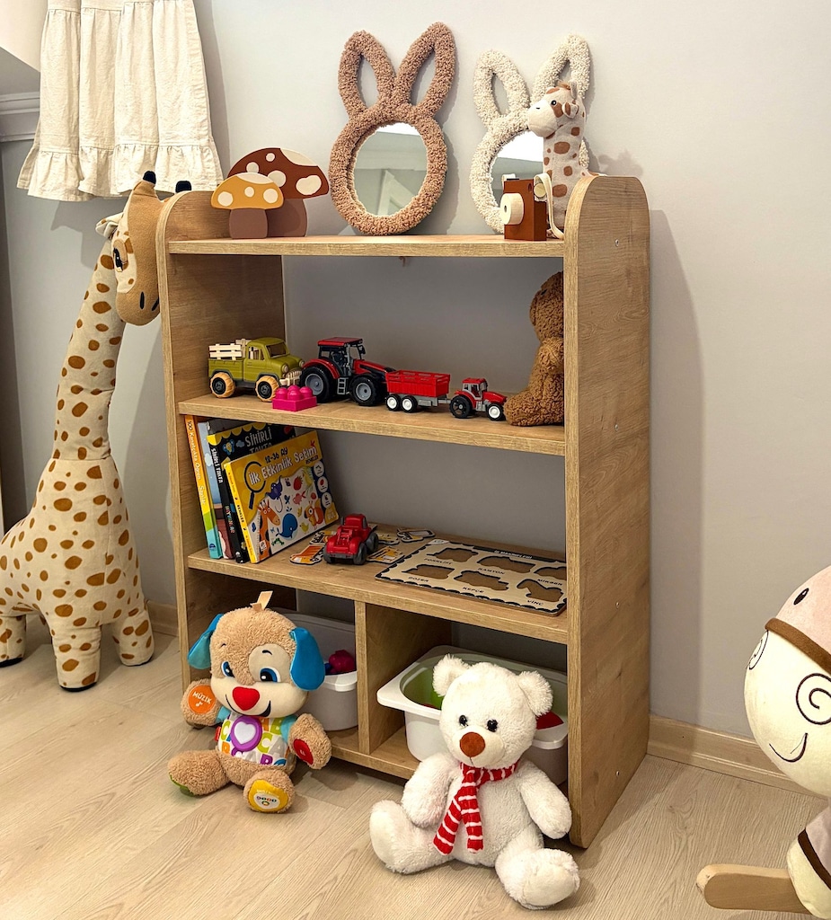 MONTESSORİ OVAL KENARLI OYUNCAK DOLABI - 5