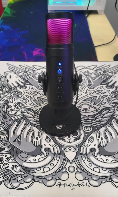 Havit Gamenote GK59 RGB Profesyonel Oyuncu Mikrofonu