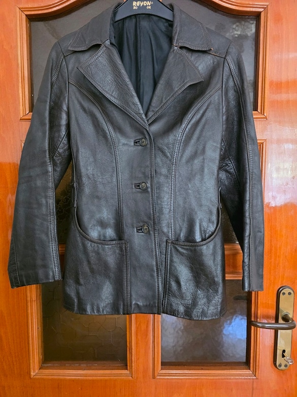 kahverengi vintage deri ceket kusursuz — görsel 15/18