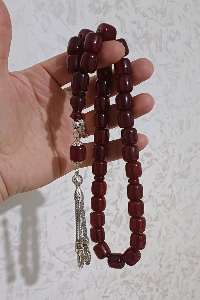 Eski Usul Rüzgar Gülü Hareli Sıkma Kehribar - 8