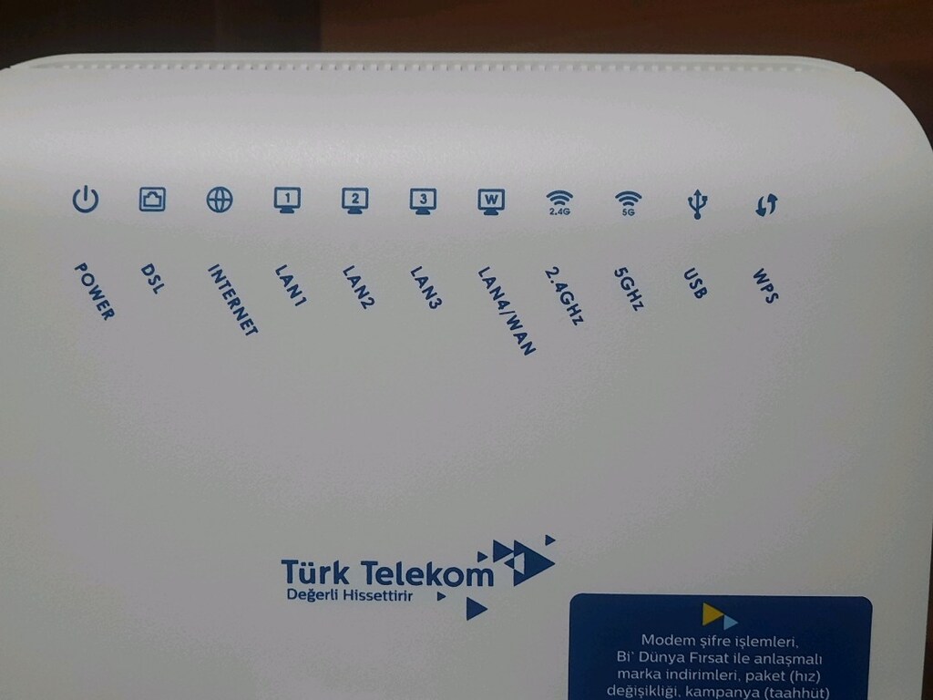 WİFİ 6 VDSL MODEM YENİ NESİL 5G VE 2.4G, ZYXEL, 3960 - 3