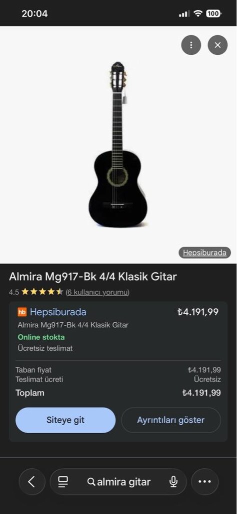 klasik gitar tertemiz Almira - 2