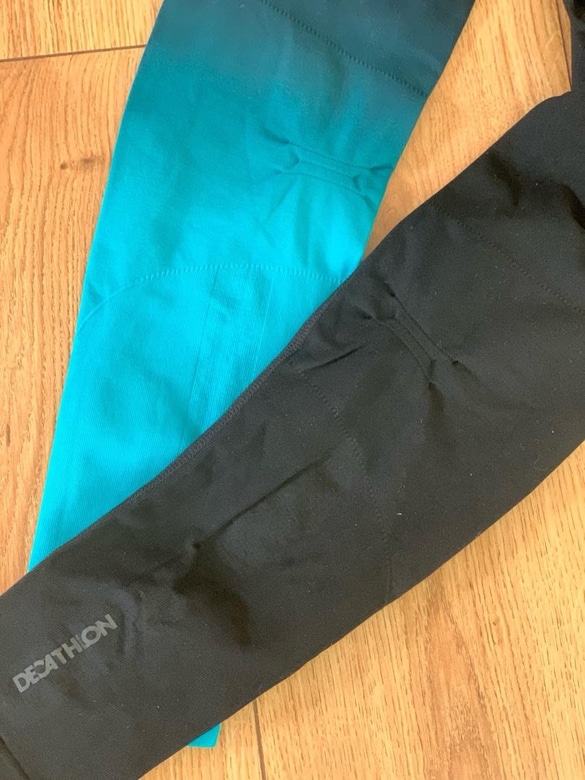 Decathlon Siyah Turkuaz Spor Taytı S/M – Esnek ve Toparlayıcı - 3