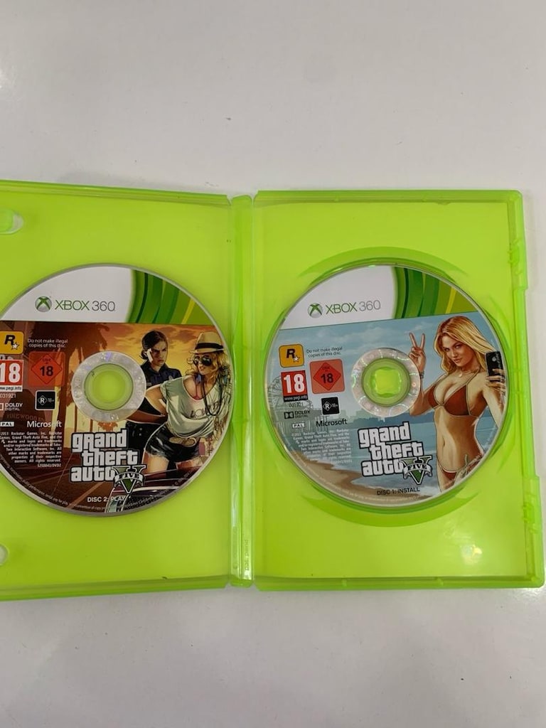 xbox 360 GtA 5 V oyun cd dvd 2 dvd sorunsuz çalışır durumda - 4