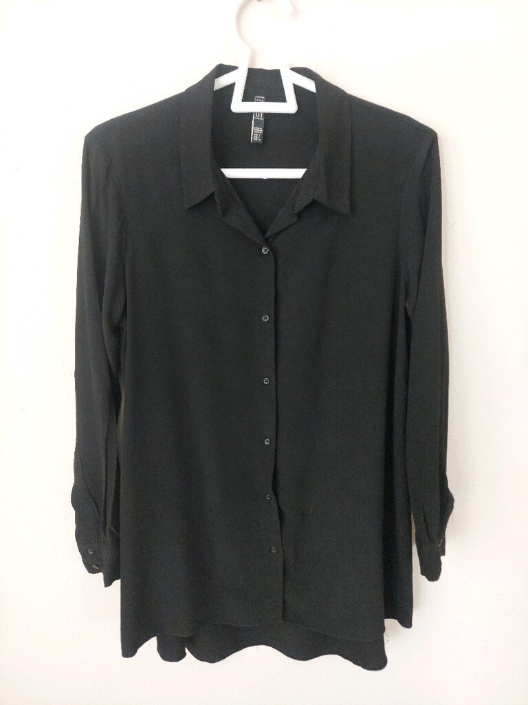 ZARA trf collection uzun gömlek bluz - 4