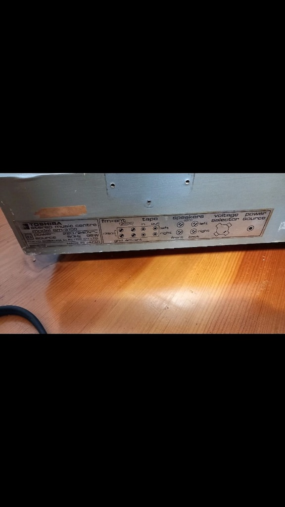 TOSHİBA SM-3100 YATAY ANTİKA MÜZIK SETI - 9