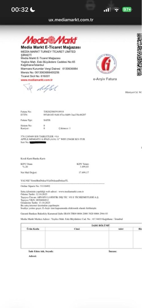 ipad A16 11. Nesil 256 GB - 4