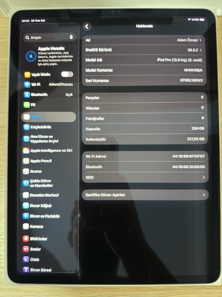 iPad Pro / M1 / 12.9 inç / 256 GB / Gri - 2