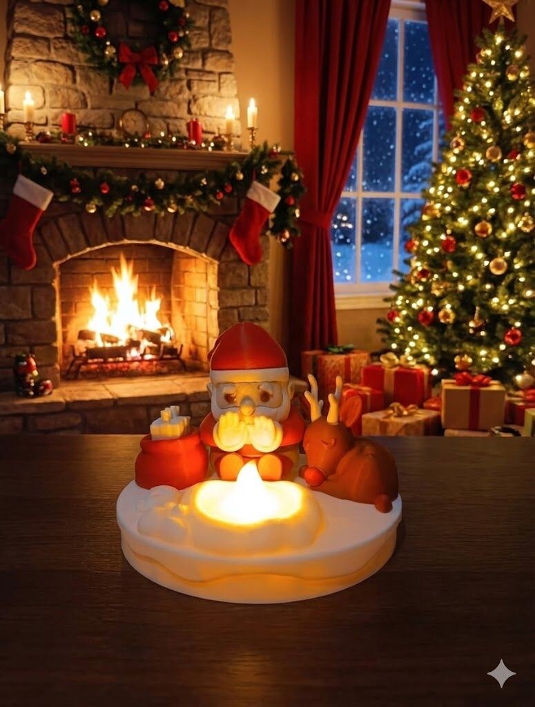 Mini Noel Temalı Işıklı Dekor