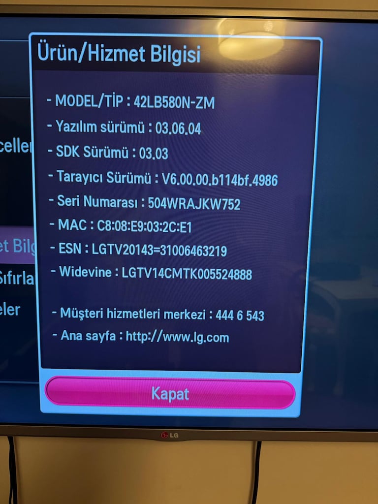 LG 42LB580N-ZM 42" Smart Led TV - İyi Durumda - 5