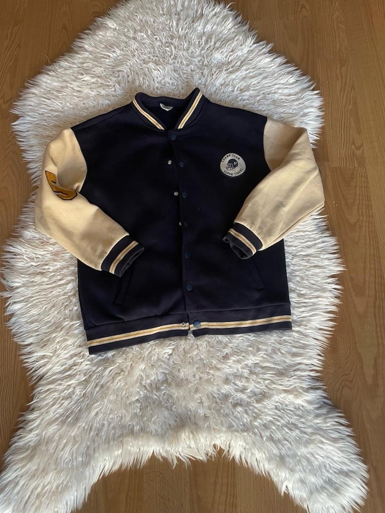 Lacivert Beyaz Bomber Ceket 12-13 yaş